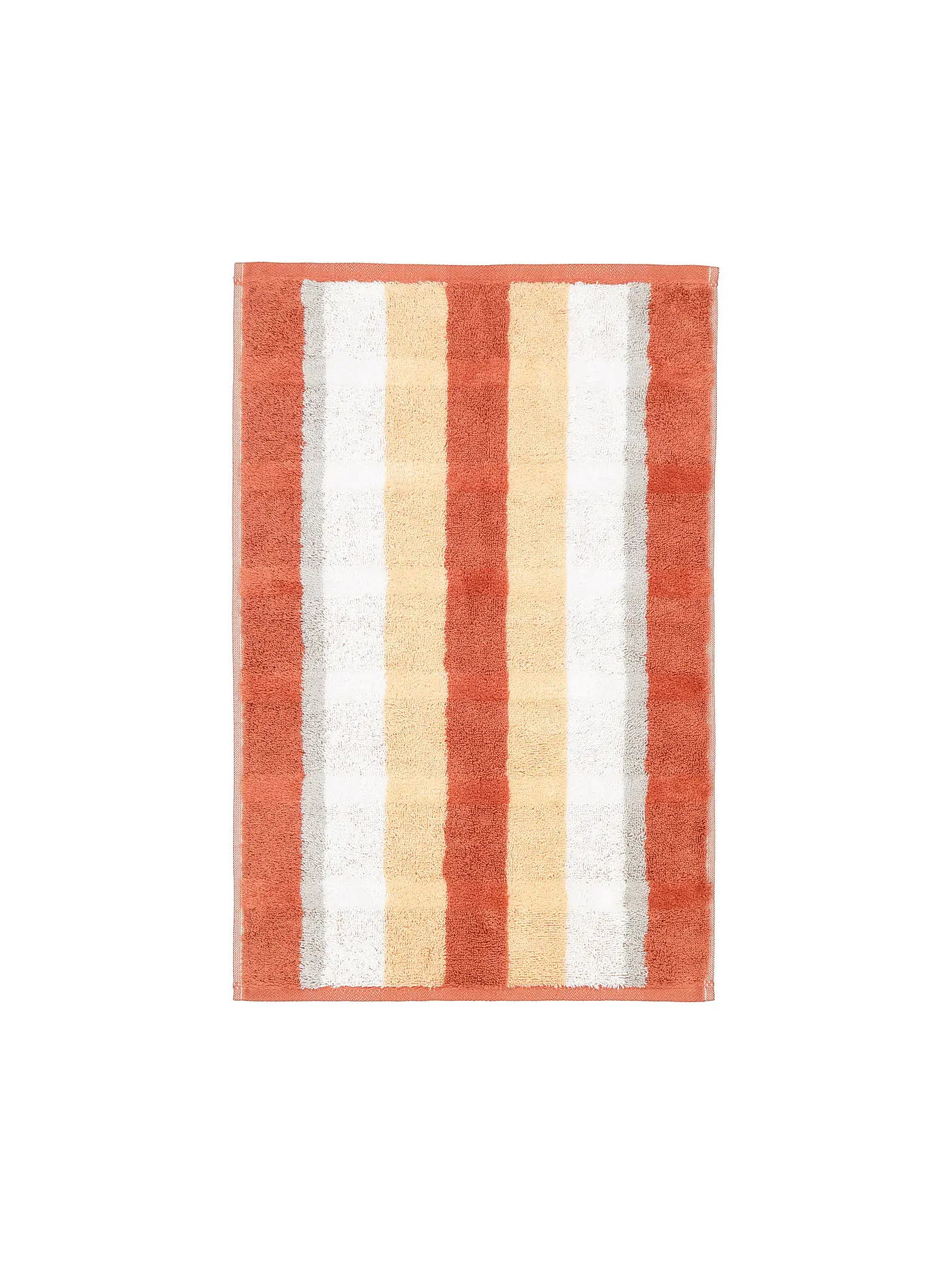 CAWÖ | Gästetuch NOBLESSE 30x50cm Anthrazit | orange